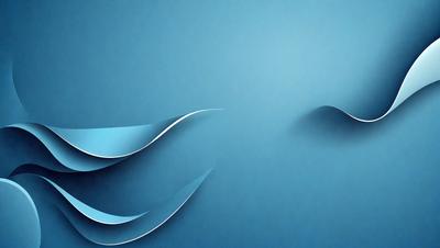 The primary subject of the image is a blue background with a wave-like pattern. The setting is a blue wall, and the visual style is a digital art or illustration. The dominant colors are blue and white, creating a calm and serene atmosphere.