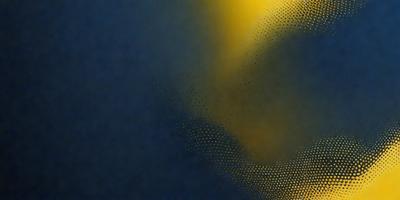 The primary subject of the image is a blue background with a yellow circle in the center. The setting appears to be a dark room, and the visual style is a combination of a photo and a digital art. The dominant colors are blue and yellow, creating a calm and soothing atmosphere.