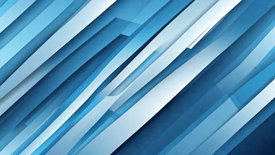 The primary subject of the image is a blue and white patterned wall. The setting is a room with a blue and white color scheme. The visual style is a digital art or illustration, creating a modern and clean appearance. The dominant colors are blue and white, giving the room a calm and soothing atmosphere.