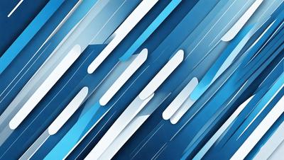 The primary subject of the image is a blue and white striped pattern. The setting is a blue background, and the visual style appears to be a digital art or illustration. The dominant colors are blue and white, creating a calm and soothing atmosphere.