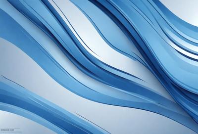 The primary subject of the image is a blue and white wave pattern. The setting is a blue background, which creates a visually appealing contrast with the wave pattern. The visual style is a combination of digital art and illustration, giving the image a modern and artistic appearance. The dominant colors are blue and white, creating a calming and serene atmosphere.