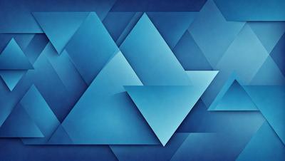 The primary subject of the image is a blue geometric pattern, which is the main focus of the image. The setting is a blue background, and the visual style is a digital art or illustration. The dominant colors are blue and white, creating a calm and soothing atmosphere.