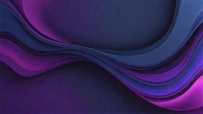 The primary subject of the image is a purple and blue wave pattern. The setting is a dark blue background, which creates a contrasting effect with the wave pattern. The visual style appears to be a digital art or illustration, as the wave pattern is intricately detailed and the colors are vibrant. The dominant colors are purple and blue, giving the image a calming and serene atmosphere.