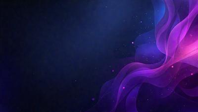 The primary subject of the image is a purple, swirling, and flowing pattern. The setting is a dark, starry background, which adds to the overall mood of the image. The visual style is a combination of digital art and illustration, creating a unique and captivating design. The colors and mood of the image are predominantly purple, with a sense of movement and flow, giving the impression of a swirling, cosmic pattern.