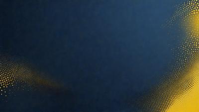 The primary subject of the image is a blue background with a yellow pattern. The setting is a dark room, and the visual style appears to be a digital art or illustration. The dominant colors are blue and yellow, creating a mood of calmness and tranquility.