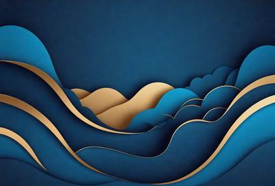 The primary subject of the image is a mountainous landscape, featuring a mountain range with a blue sky in the background. The setting is a dark blue surface, which adds to the overall mood of the scene. The visual style of the image is a combination of digital art and illustration, creating a unique and artistic representation of the mountain range. The colors and mood of the image are predominantly dark and moody, with the blue sky and mountains creating a sense of depth and grandeur.