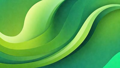 The primary subject of the image is a green and white abstract design. The setting is a green background, which complements the colors of the design. The visual style is a combination of digital art and illustration, creating a unique and eye-catching pattern. The dominant colors are green and white, giving the image a fresh and lively atmosphere.