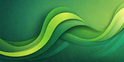 The primary subject of the image is a green wave or a green water-like pattern. The setting is a green background, which creates a vibrant and lively atmosphere. The visual style is a combination of digital art and illustration, giving the image a unique and creative appearance. The dominant colors are green, which creates a sense of freshness and natural beauty.