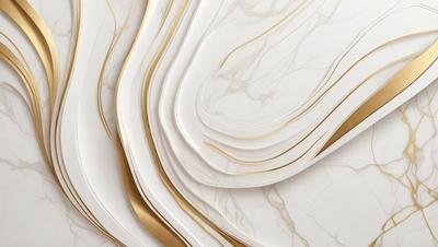 The primary subject of the image is a series of white marble sheets arranged in a visually appealing manner. The sheets are arranged in a way that creates a sense of depth and texture, giving the impression of a marble wall. The setting is a white background, which allows the marble sheets to stand out and be the main focus of the image. The visual style is a combination of artistic arrangement and realistic representation, creating a sense of depth and dimension. The colors and mood of the image are predominantly white,