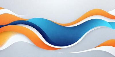 The primary subject of the image is a blue and orange swirl, which appears to be a digital art or illustration. The setting is a white background, and the visual style is a combination of digital art and illustration. The dominant colors in the image are blue and orange, creating a vibrant and energetic atmosphere.
