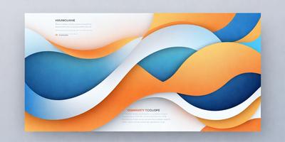 Primary subject: Abstract art
Setting/background: White background
Visual style: Digital art
Colors and mood: Blue, orange, and yellow