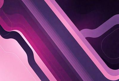 The primary subject of the image is a colorful striped pattern. The setting is a black background, which contrasts with the vibrant colors of the striped pattern. The visual style appears to be a digital art or illustration, as the colors and patterns are well-defined and consistent throughout the image. The dominant colors are pink, purple, and white, creating a lively and energetic atmosphere.