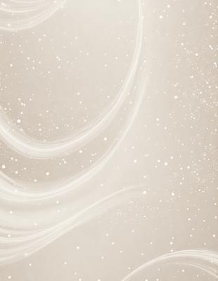 The primary subject of the image is a white background with a swirling pattern of white stars. The setting is a white wall, and the visual style is a digital art or illustration. The dominant colors are white and gray, creating a clean and minimalist atmosphere.