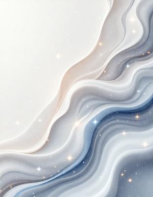 The primary subject of the image is a blue and white swirl pattern, which appears to be a digital art or illustration. The setting is a white background, and the visual style is a combination of digital art and illustration. The dominant colors are blue and white, creating a calming and soothing atmosphere.