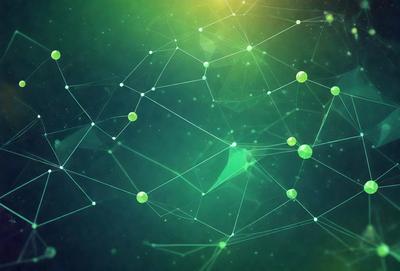 The primary subject of the image is a green background with a pattern of green and yellow dots. The setting appears to be a space or a futuristic environment. The visual style is a combination of digital art and illustration, creating a unique and intricate design. The colors and mood of the image are predominantly green and yellow, giving it a vibrant and lively atmosphere.