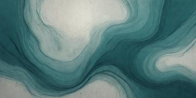 The primary subject of the image is a blue and white painting of a water-like surface. The setting is a white background, and the visual style appears to be a digital art or illustration. The dominant colors in the painting are blue and white, creating a serene and calming atmosphere.