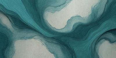 The primary subject of the image is a blue and white painting of a water-like scene. The setting is a white background, and the visual style appears to be a digital art or illustration. The dominant colors in the painting are blue and white, creating a serene and calming atmosphere.