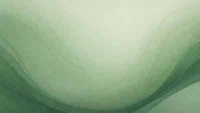 The primary subject of the image is a large, curved, and green surface, which appears to be a leaf or a part of a leaf. The setting is a green background, possibly a wall or a piece of artwork. The visual style is a close-up of the green surface, showcasing its texture and details. The colors and mood of the image are predominantly green, creating a calm and natural atmosphere.