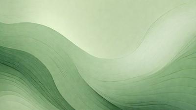 The primary subject of the image is a large, curved, and colorful green wave. The wave is the main focus of the image, and it appears to be a digital art or illustration. The setting is a white background, which contrasts with the vibrant green wave. The visual style gives the impression of a dynamic and lively scene. The colors and mood of the image are predominantly green, creating a sense of freshness and energy.