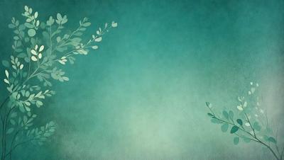 The primary subject of the image is a green leafy plant. The setting is a green background, which creates a natural and serene atmosphere. The visual style is a combination of a photo and digital art, giving the image a unique and artistic appearance. The colors and mood are predominantly green, which is associated with nature and tranquility.