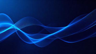 The primary subject of the image is a blue wave pattern, which is the main object, scene, or focus of the image. The setting or background is a dark blue surface, which creates a contrasting and dramatic atmosphere. The visual style of the image is digital art, as it appears to be a digital representation of a wave pattern. The dominant colors in the image are blue and black, which contribute to the overall mood of the image.