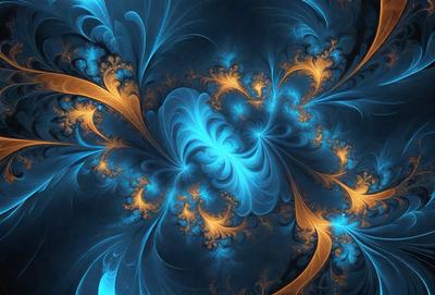 The primary subject of the image is a blue and orange swirling pattern, which appears to be a digital art or illustration. The setting is a blue and orange background, creating a vibrant and lively atmosphere. The visual style suggests that the image is a creative and artistic representation of a swirling pattern. The dominant colors in the image are blue and orange, which evoke a sense of energy and movement.