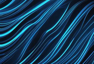 The primary subject of the image is a blue and white swirling pattern, which appears to be a digital art or illustration. The setting is a dark background, which contrasts with the swirling pattern. The visual style is modern and captivating, with the blue and white colors creating a sense of depth and movement. The overall atmosphere is dynamic and visually appealing.