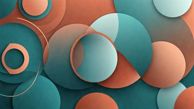 The primary subject of the image is a colorful, abstract artwork featuring a combination of blue, orange, and pink colors. The setting is a wall with a patterned design, and the visual style appears to be a digital art or illustration. The overall atmosphere is vibrant and lively, with the artwork creating a sense of movement and energy.