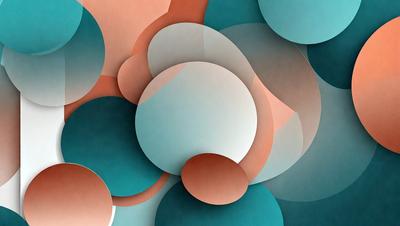 The primary subject of the image is a collection of circles, which are the main objects in the scene. The circles are arranged in various positions and sizes, creating a visually interesting composition. The setting is a blue background, which adds a contrasting color to the circles. The visual style of the image is a combination of digital art and illustration, as the circles are depicted in a detailed and artistic manner. The overall atmosphere of the image is vibrant and dynamic, with the blue background and the circles' arrangement creating a sense