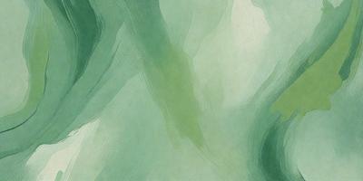 The primary subject of the image is a green tree with a blue background. The visual style appears to be a painting or drawing, with a focus on the tree and its surroundings. The colors and mood of the image are predominantly green and blue, creating a serene and natural atmosphere.