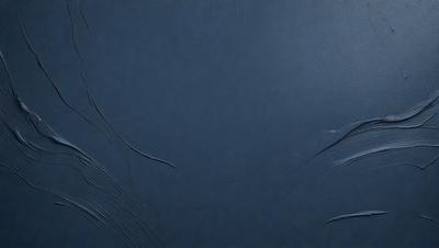 The primary subject of the image is a blue background with a leather-like texture. The setting is a dark room, and the visual style appears to be a digital art or illustration. The dominant colors are blue and black, creating a moody atmosphere.