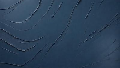 The primary subject of the image is a blue background with a pattern of swirls and lines. The setting appears to be a dark room, and the visual style is a combination of a photo and a digital artwork. The colors and mood of the image are predominantly dark and moody, with the blue background providing a sense of depth and contrast.