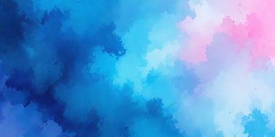 The primary subject of the image is a blue sky with clouds. The setting is a cloudy sky, and the visual style is a digital art or illustration. The dominant colors are blue and white, creating a calm and serene atmosphere.