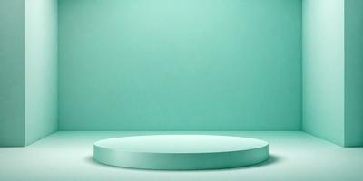 The primary subject of the image is a large, round, light blue surface. The setting is a white background, which contrasts with the blue surface. The visual style is a photo, showcasing the blue surface in a clean and minimalistic manner. The colors and mood of the image are predominantly blue, creating a calm and serene atmosphere.