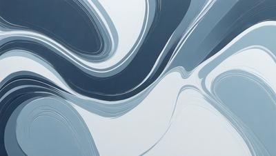 The primary subject of the image is a blue and white swirl pattern. The setting is a white background, which contrasts with the swirl pattern. The visual style is a digital art or illustration, as the swirl pattern appears to be a digital creation. The dominant colors are blue and white, creating a calm and soothing atmosphere.