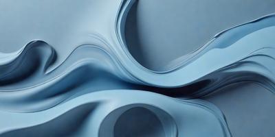 The primary subject of the image is a blue and white spiral pattern. The setting is a blue background, and the visual style appears to be a digital art or illustration. The dominant colors are blue and white, creating a calm and soothing atmosphere.