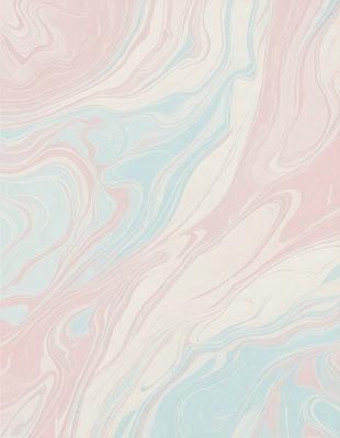 The primary subject of the image is a patterned wallpaper with a blue and white color scheme. The setting is a room with a pink and white color scheme. The visual style is a digital art or illustration, creating a unique and artistic appearance. The colors and mood of the image are calming and soothing, with the blue and white tones providing a sense of tranquility.