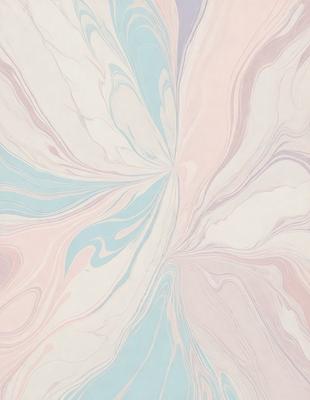 The primary subject of the image is a swirling, colorful pattern that resembles a spiral or a swirl. The setting is a white background, which provides a clean and uncluttered look. The visual style is a combination of digital art and illustration, creating a unique and eye-catching design. The dominant colors in the image are blue, pink, and white, which contribute to a vibrant and lively atmosphere.