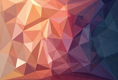 The primary subject of the image is a geometric pattern, featuring a combination of triangles and squares. The setting is a colorful background, with the geometric pattern standing out against the vibrant hues. The visual style is a mix of digital art and illustration, creating a unique and eye-catching design. The dominant colors in the image are red, orange, and purple, giving the pattern a warm and inviting atmosphere.