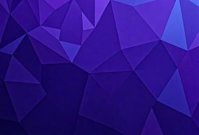The primary subject of the image is a purple geometric pattern. The setting is a purple background, which creates a visually striking contrast with the pattern. The visual style of the image is a combination of digital art and illustration, as it features a complex geometric design. The dominant colors in the image are purple and blue, creating a calm and soothing atmosphere.