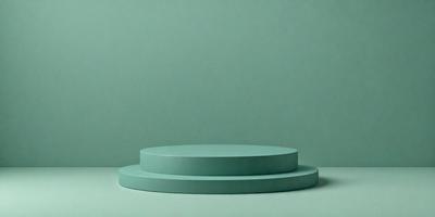 The primary subject of the image is a large, round, light blue table. The table is placed on a white surface, which serves as the setting or background. The visual style of the image is a photo, capturing the table and its surroundings in detail. The colors and mood of the image are predominantly blue, creating a calm and serene atmosphere.