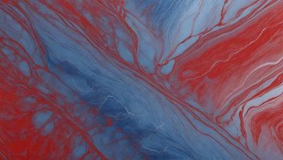 The primary subject of the image is a blue and red swirling pattern, which appears to be a painting or a digital artwork. The setting is a blue and red background, creating a visually striking contrast. The visual style is a combination of painting and digital art, giving the image a unique and artistic appearance. The dominant colors are blue and red, creating a vibrant and energetic atmosphere.