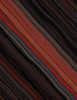 The primary subject of the image is a red and blue striped pattern. The setting is a black background, which contrasts with the vibrant colors of the pattern. The visual style appears to be a digital art or illustration, as the colors and patterns are well-defined and consistent throughout the image. The dominant colors are red and blue, creating a bold and eye-catching appearance.