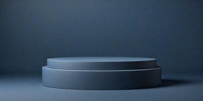The primary subject of the image is a blue cake, which is placed on a blue surface. The setting appears to be a dark room, with a blue background. The visual style of the image is a photo, capturing the cake's details and the blue color scheme. The colors and mood of the image are predominantly blue, creating a calm and serene atmosphere.
