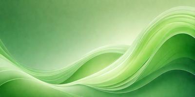 The primary subject of the image is a green, flowing, and swirling pattern. The setting is a green background, which complements the vibrant green color of the pattern. The visual style is a digital art or illustration, as the pattern appears to be a digital creation. The colors and mood of the image are predominantly green, creating a calm and soothing atmosphere.