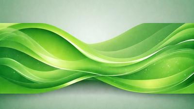 The primary subject of the image is a green, curved, and flowing design. The setting is a green background, which complements the design. The visual style is a digital art or illustration, creating a unique and eye-catching pattern. The colors and mood are predominantly green, giving the image a fresh and lively atmosphere.