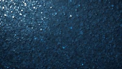 The primary subject of the image is a blue background with a pattern of blue and white glittery pieces. The setting is a dark blue sky, and the visual style appears to be a digital art or illustration. The colors and mood of the image are predominantly dark blue and white, creating a calm and serene atmosphere.
