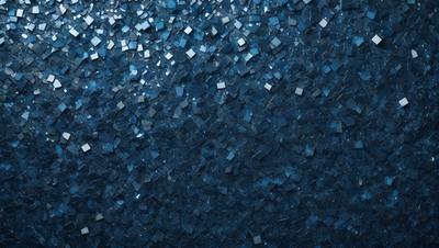 The primary subject of the image is a blue background with a pattern of blue squares. The setting is a dark blue background, and the visual style appears to be a digital art or illustration. The dominant colors are blue, and the overall atmosphere is calm and serene.