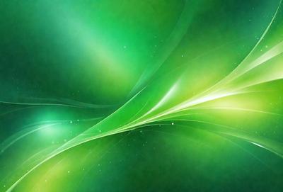 The primary subject of the image is a green background with a pattern of green and white swirls. The setting is a computer screen, and the visual style is digital art. The dominant colors are green and white, creating a calm and soothing atmosphere.