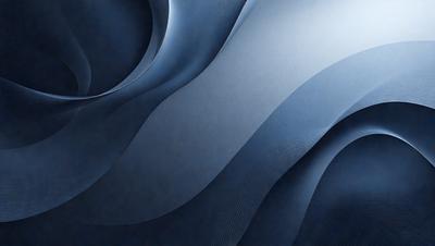 The primary subject of the image is a blue and white patterned wallpaper. The setting is a room with a blue wall, and the visual style is a digital art or illustration. The dominant colors are blue and white, creating a calm and soothing atmosphere.